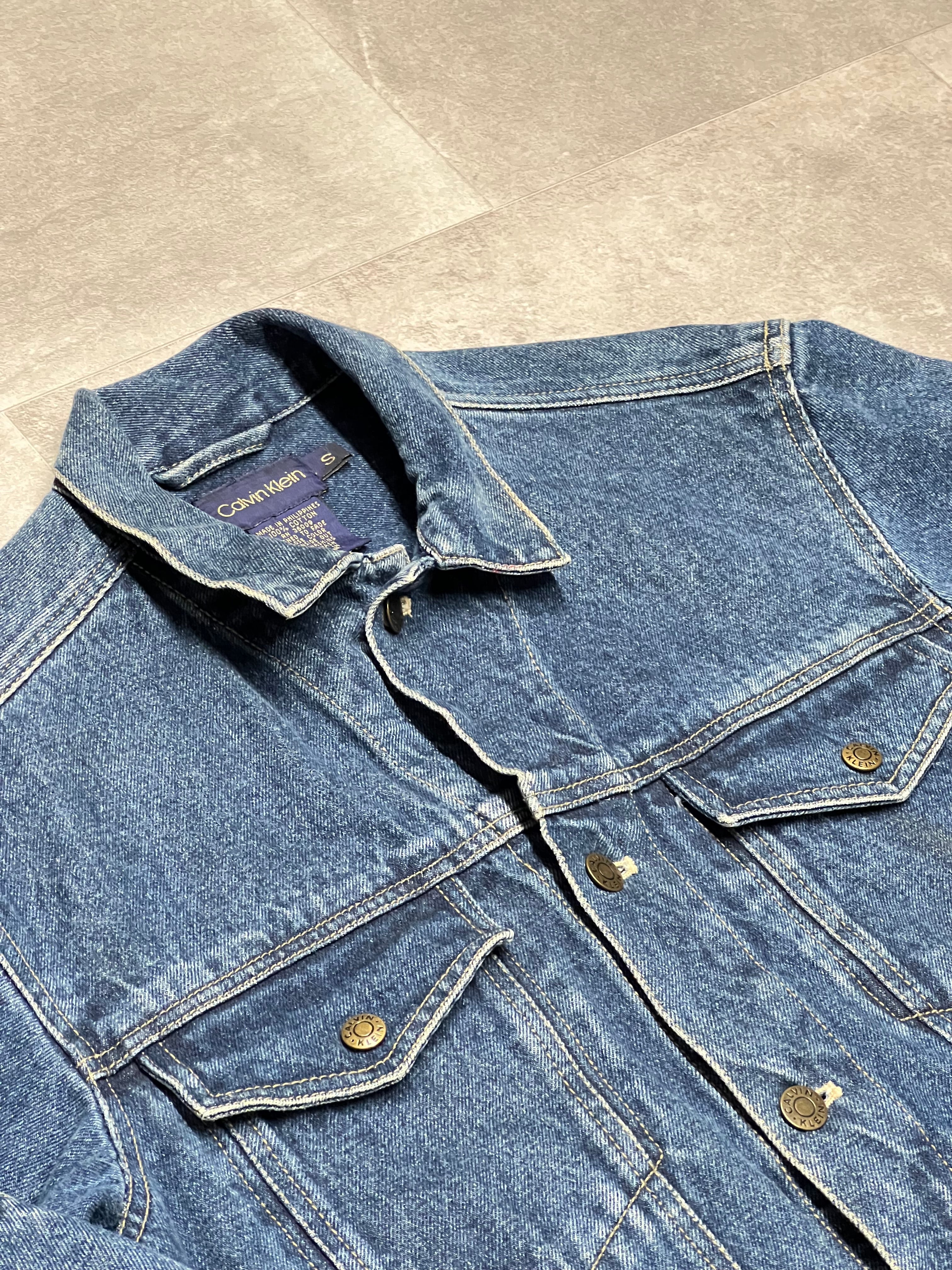 S - Vintage Denim Jacket - Calvin Klein