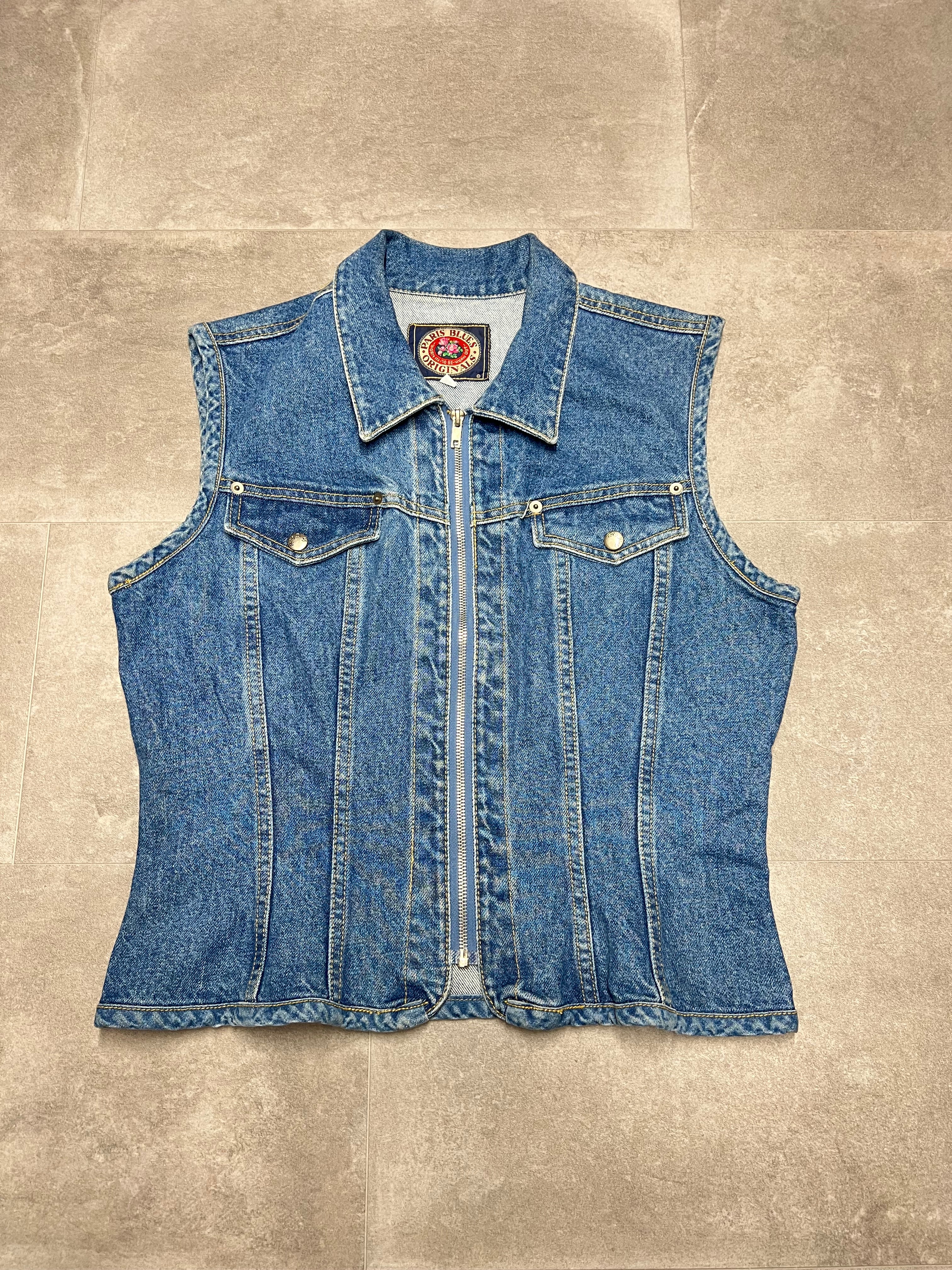L - Vintage Denim Jacket - Paris Blues