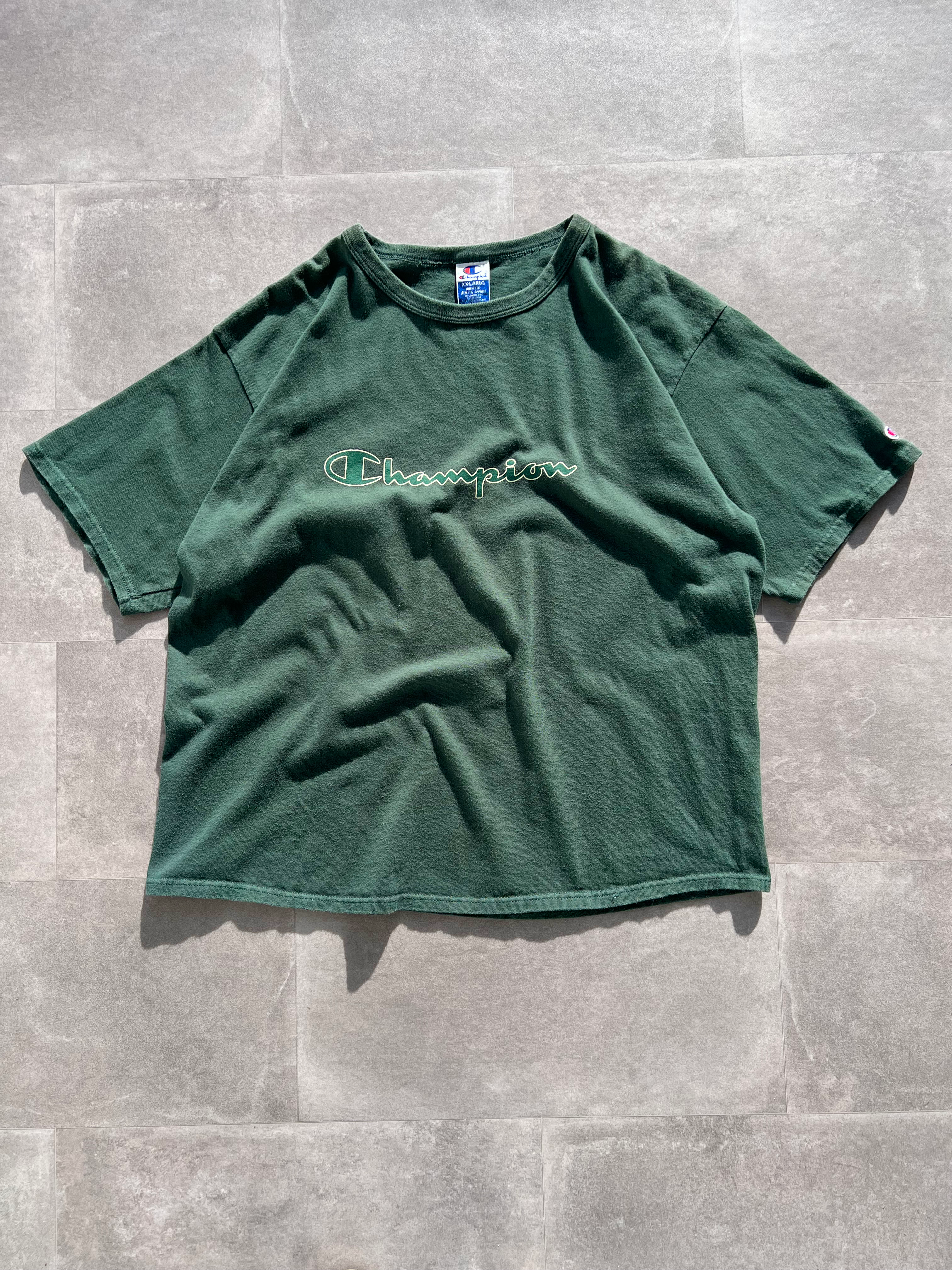 XXL - Vintage Green Champion Tee