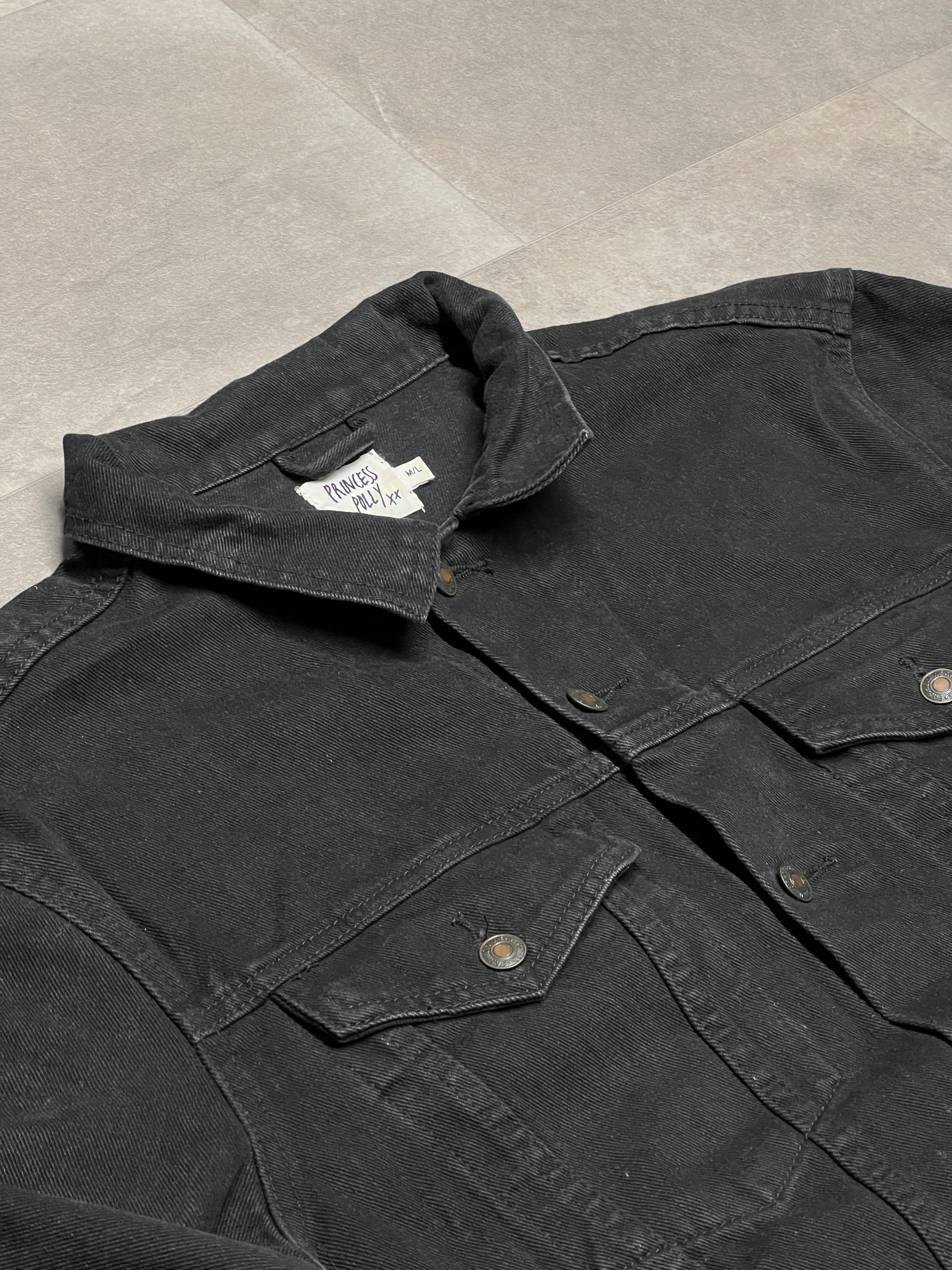 M/L - Vintage Denim Jacket - Princess Polly 