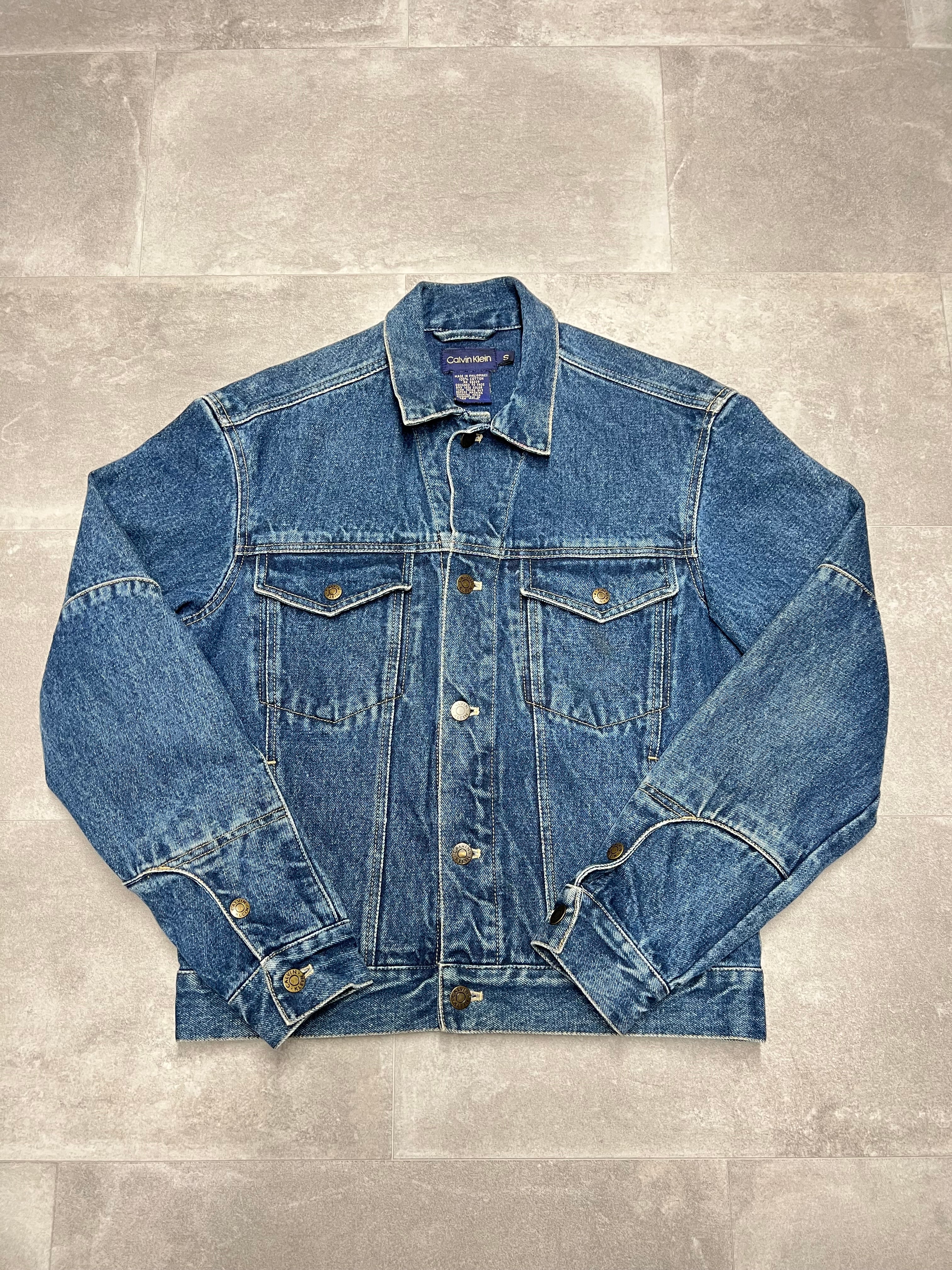 S - Vintage Denim Jacket - Calvin Klein