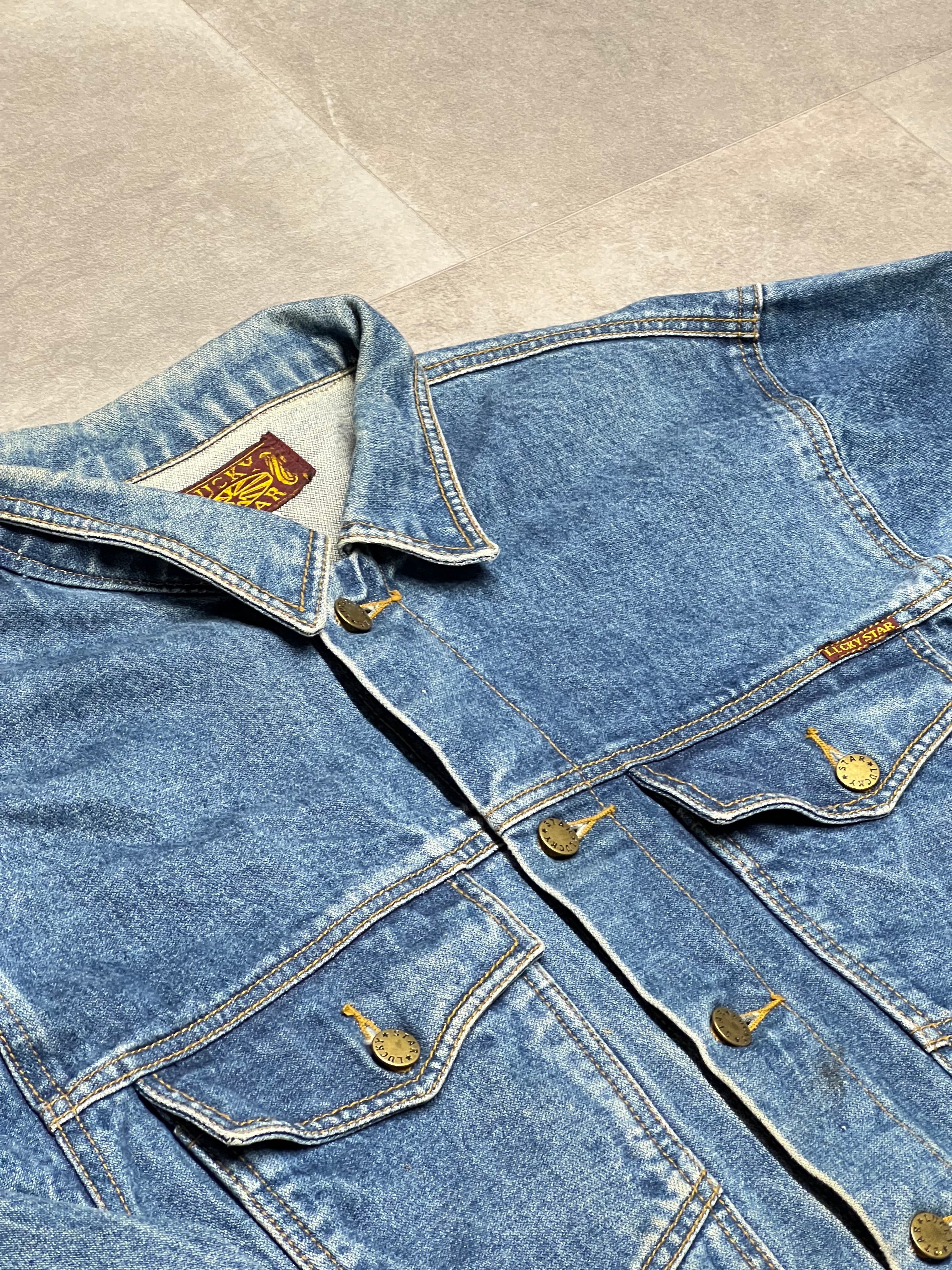 XL - Vintage Denim Jacket - Lucky Star 